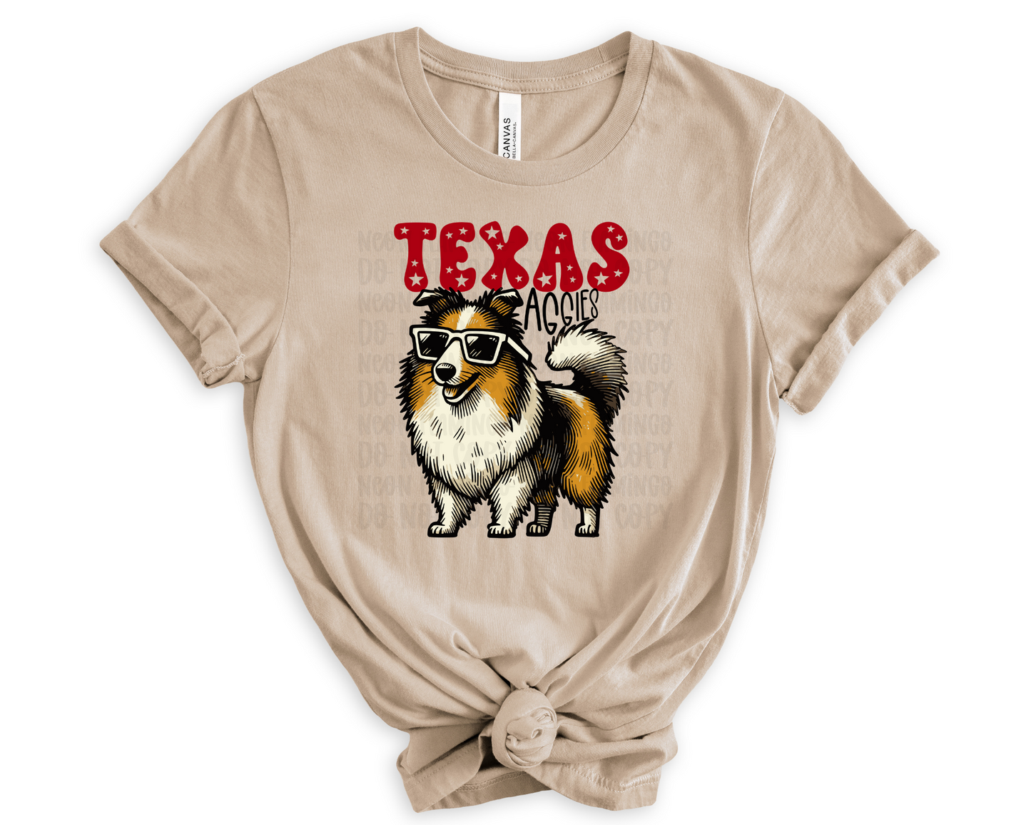 Texas Aggies Cartoon Mascot DTF TRANSFER