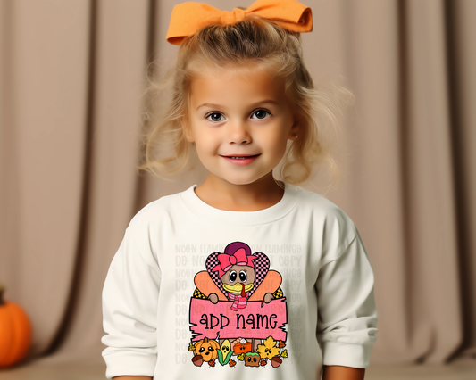 Thanksgiving Name pink