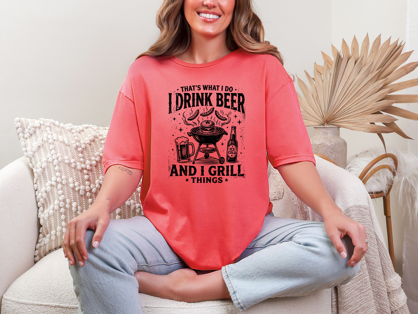 That's What I Do I Drink Beer And I Grill Things DTF TRANSFER