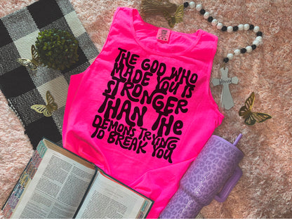 The God Who Made You Is Greater Than Those Trying To Break You DTF TRANSFER