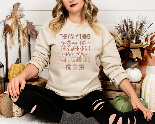 The Only Thing Getting Lit this weekend are my fall candles