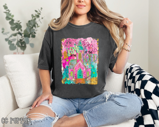 There's Joy In The House of the Lord Distressed DTF TRANSFER