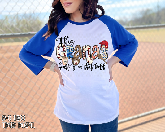 This Grana's Heart Is on That Field DTF TRANSFER