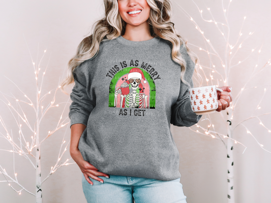 This Is As Merry As I Get Skellie DTF TRANSFER