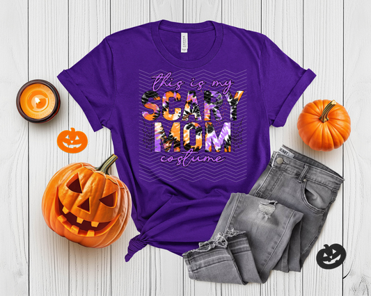 This Is My Scary Mom Costume Tie-Dye DTF TRANSFER