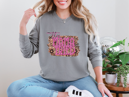 This Mama Tried Pink Brown DTF TRANSFER