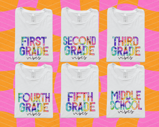 Tie-Dye Vibes Grades DTF TRANSFER