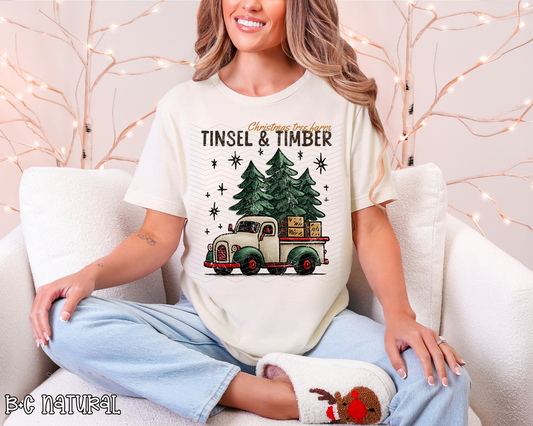 Tinsel & Timber DTF TRANSFER