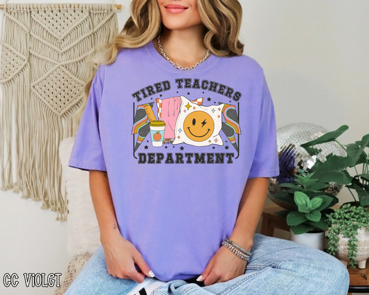 Tired Teachers Department DTF TRANSFER