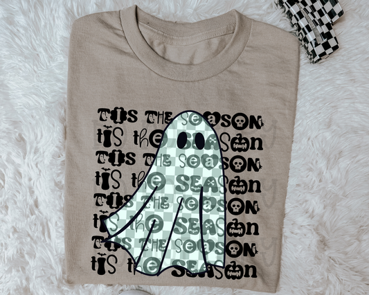 Tis The Season Checker Ghost Blue