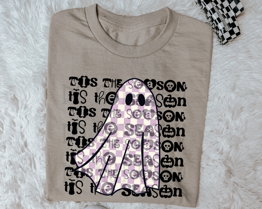 Tis The Season Checker Ghost Purple