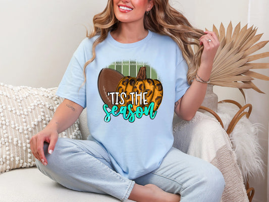 Tis the Season Pumpkin Football DTF TRANSFER