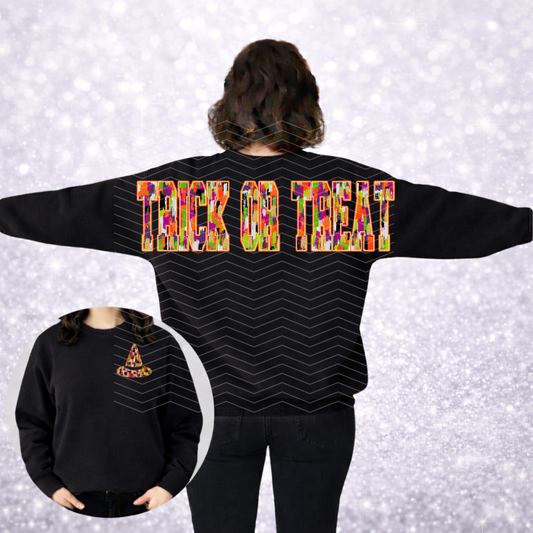 Trick or Treat Armspan & Pocket DTF TRANSFER