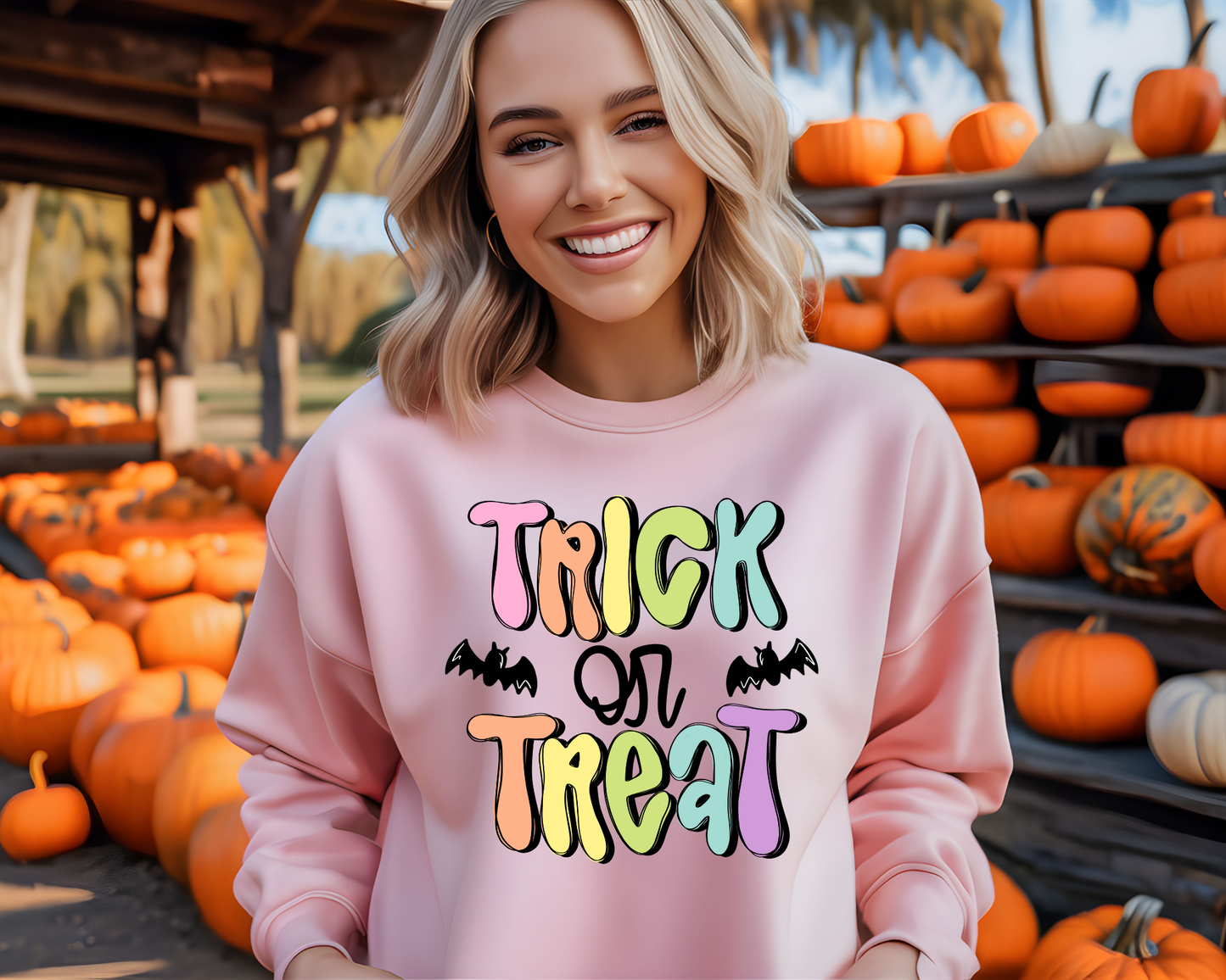 Trick or Treat Bats DTF TRANSFER