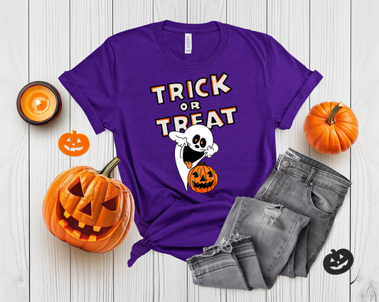 Trick or Treat Ghost DTF TRANSFER