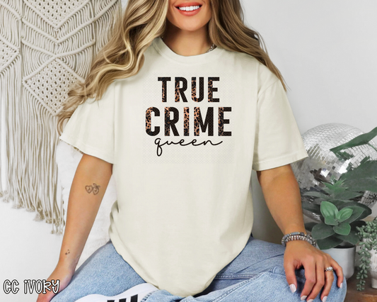 True Crime Queen Half Leopard DTF TRANSFER