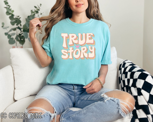 True Story Retro Stacked