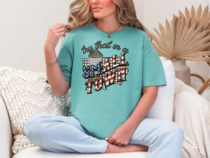 Try That in a Small Town Gingham IA DTF TRANSFER