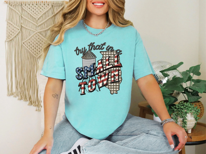 Try That in a Small Town Gingham IL DTF TRANSFER