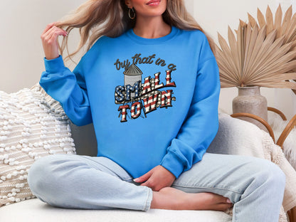 Try That in a Small Town Gingham MA DTF TRANSFER