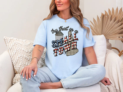 Try That in a Small Town Gingham NH DTF TRANSFER