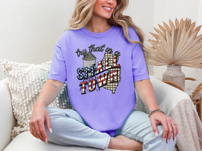 Try That in a Small Town Gingham NJ DTF TRANSFER