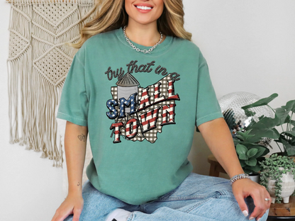 Try That in a Small Town Gingham OH DTF TRANSFER