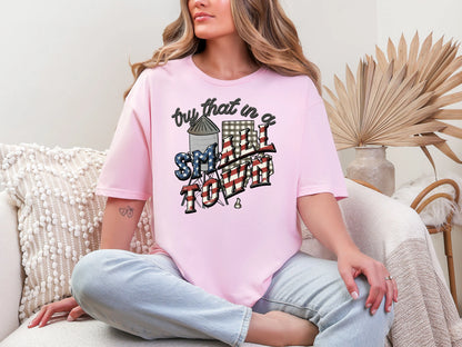 Try That in a Small Town Gingham RI DTF TRANSFER