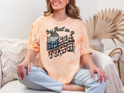 Try That in a Small Town Gingham SD DTF TRANSFER