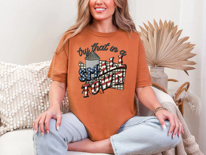 Try That in a Small Town Gingham WA DTF TRANSFER