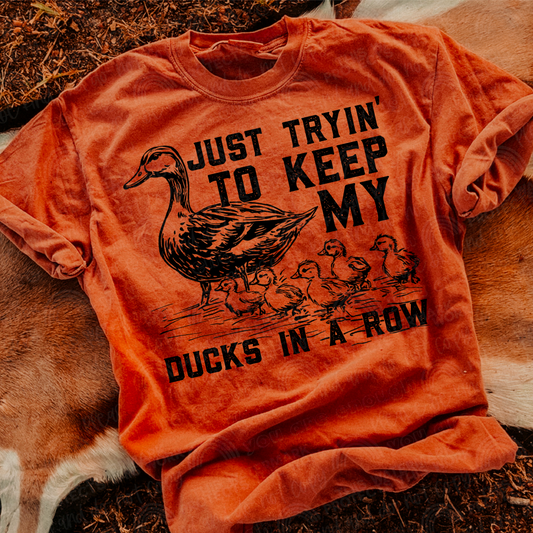 Trying To Keep My Ducks In A Row DTF TRANSFER