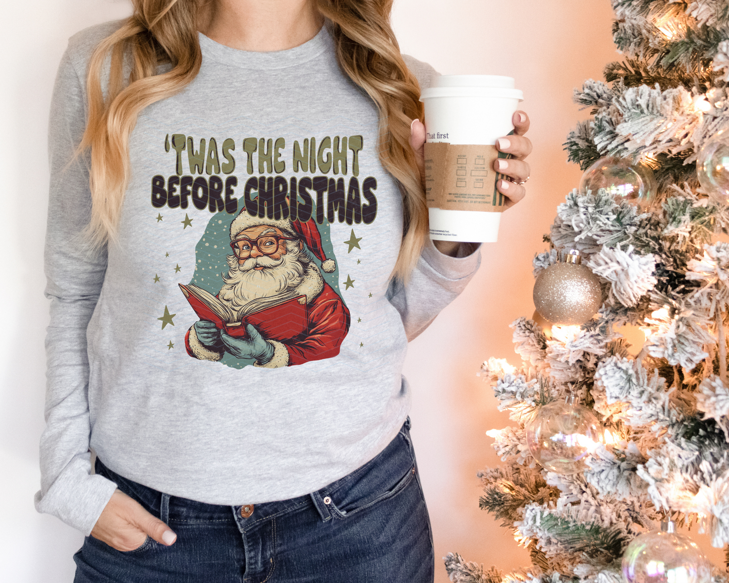 Twas The Night Before Christmas Cartoon DTF TRANSFER