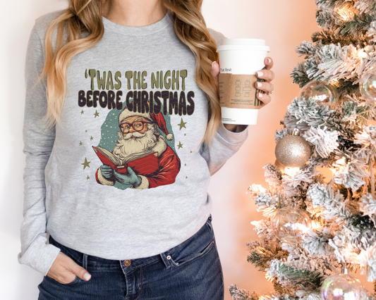 Twas The Night Before Christmas Cartoon DTF TRANSFER