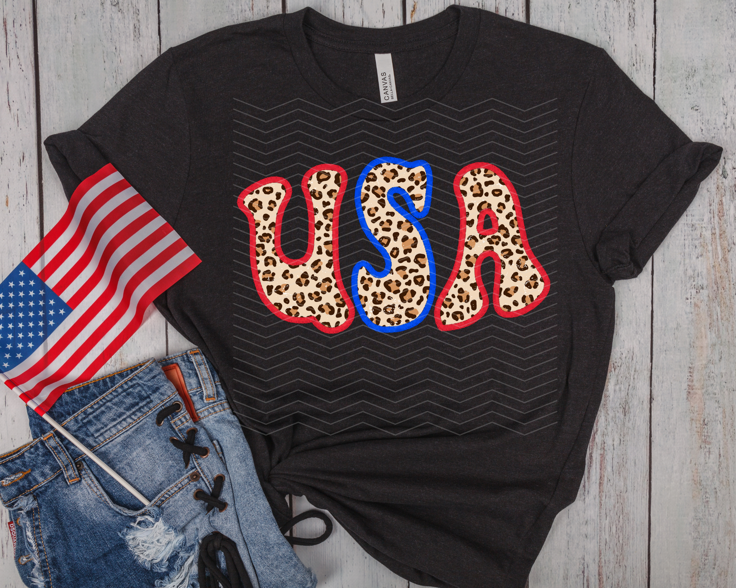 USA Faux Emb DTF TRANSFER