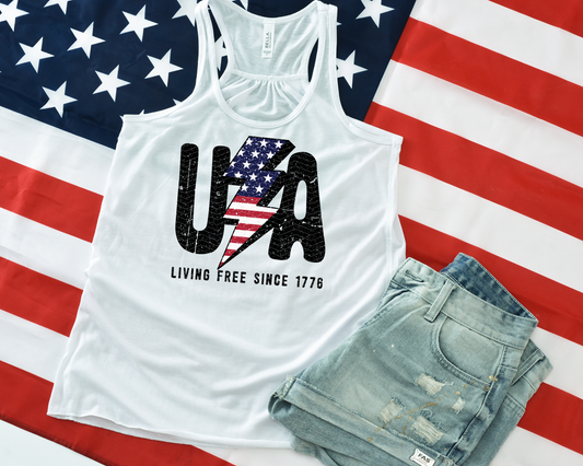 USA Living Free Since 1776 DTF TRANSFER