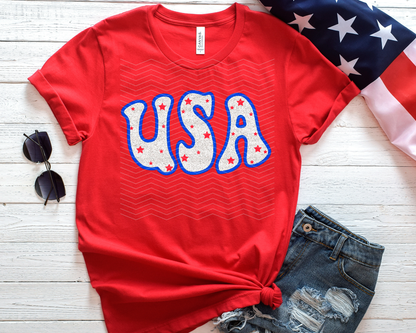 USA Faux Emb DTF TRANSFER