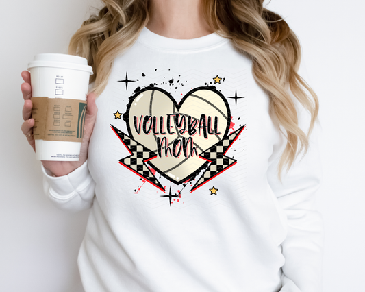 Volleyball Mom Heart