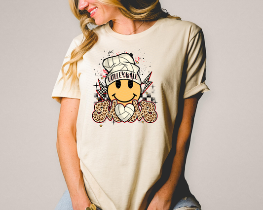 Volleyball Mom Smiley Beanie