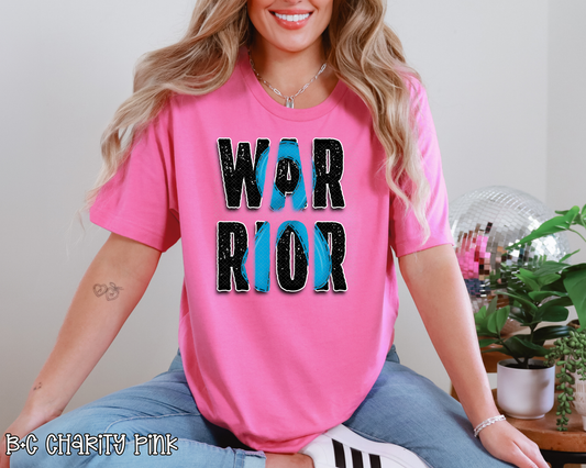 Warrior Turquoise Ribbon DTF TRANSFER