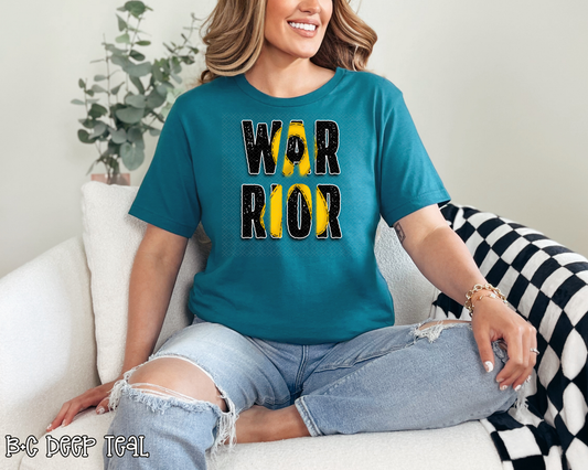 Warrior Yellow Ribbon DTF TRANSFER