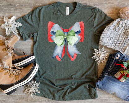 Watercolor Christmas Bow