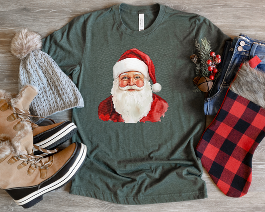 Watercolor Santa