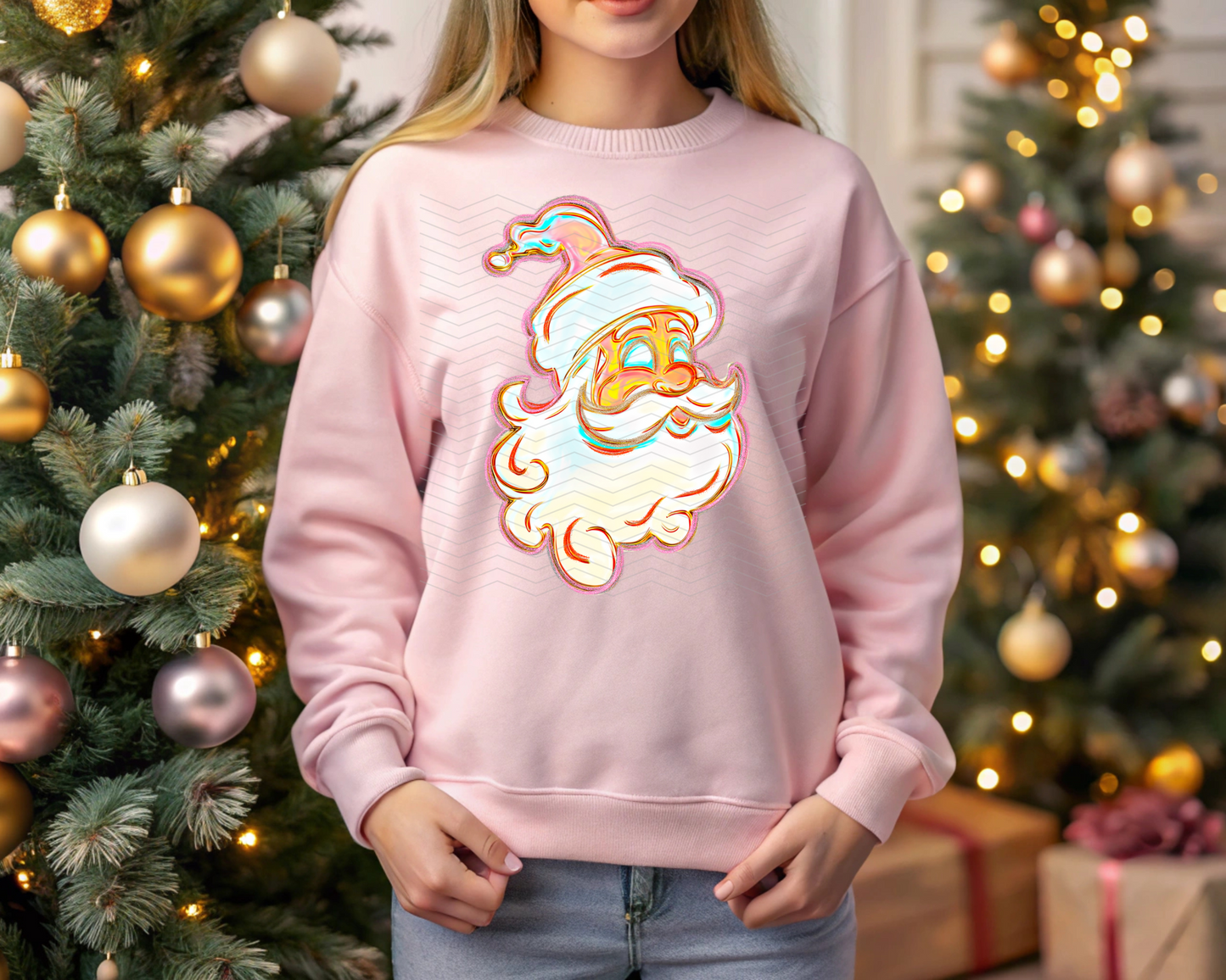 Watercolor Santa DTF TRANSFER