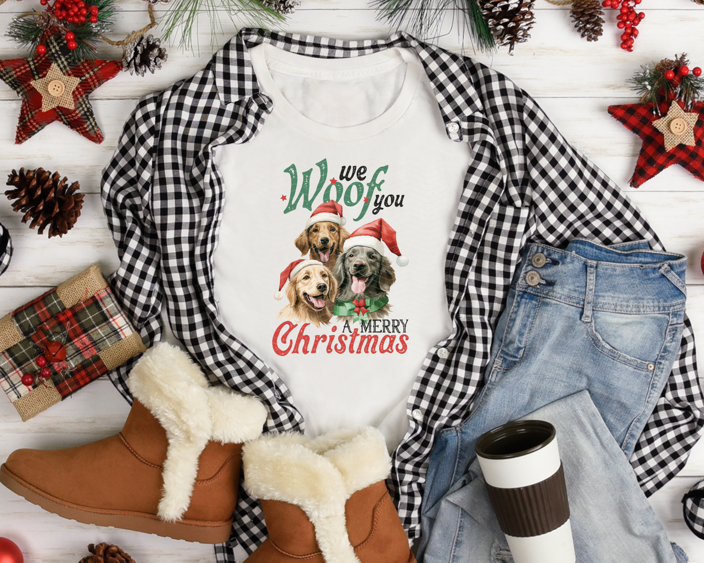 We Woof You A Merry Christmas Vintage