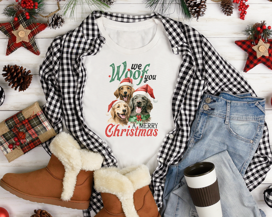 We Woof You A Merry Christmas Vintage