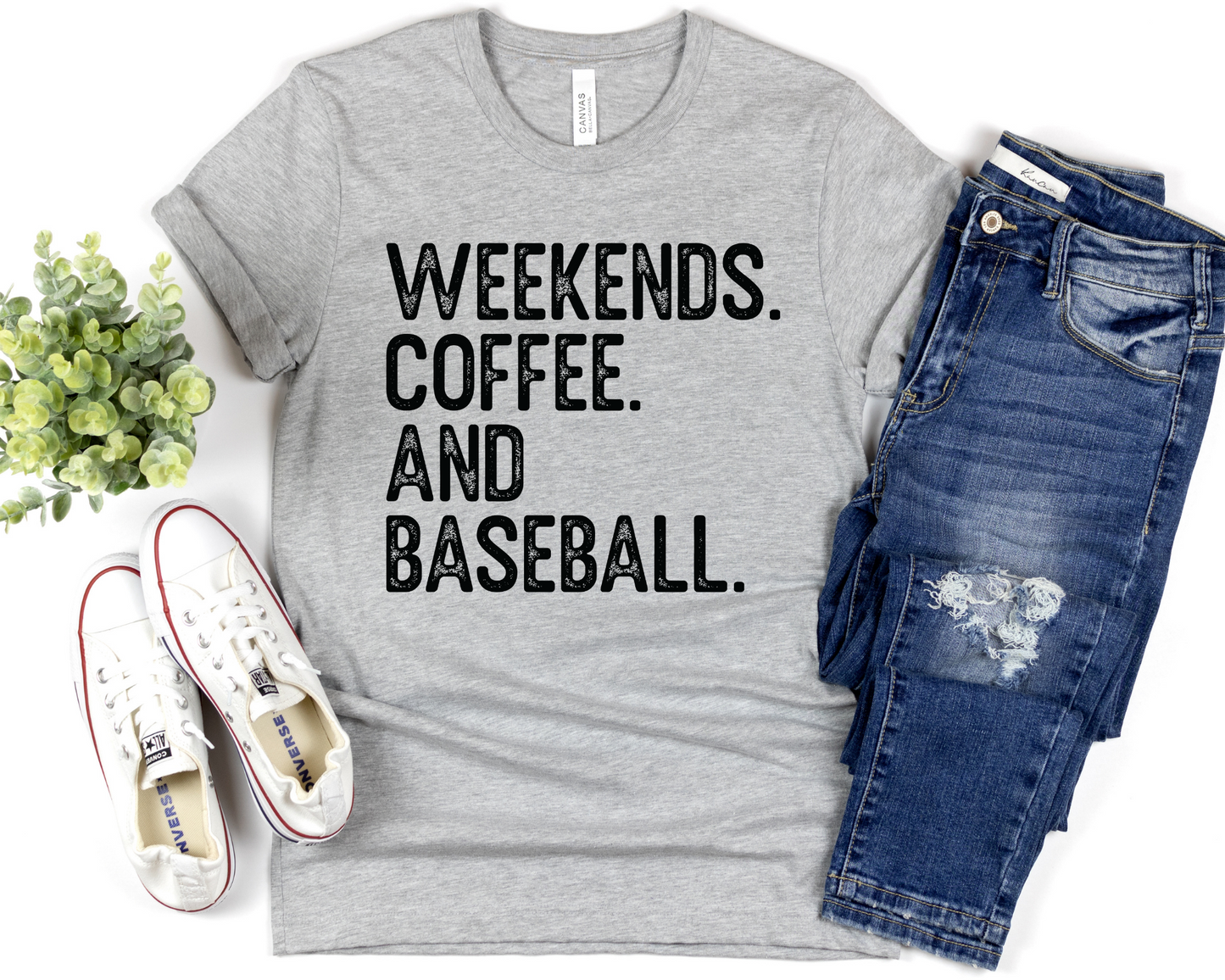 Weekends Coffee and Baseball DTF TRANSFER