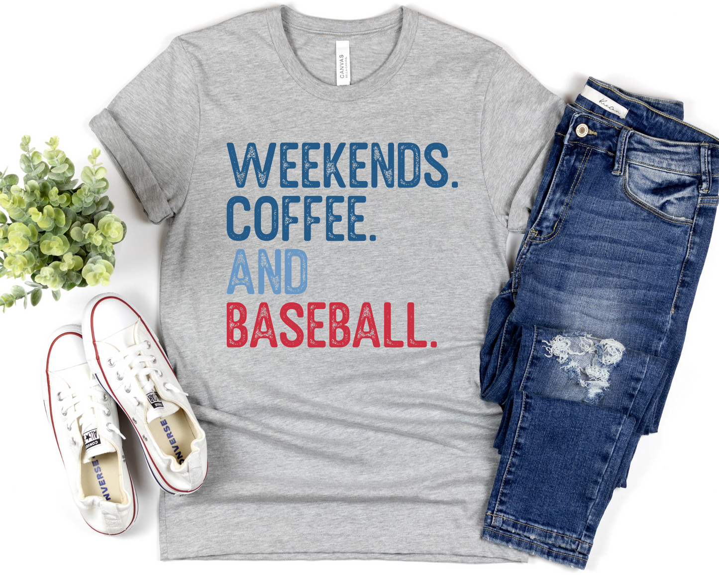 Weekends Coffee and Baseball DTF TRANSFER