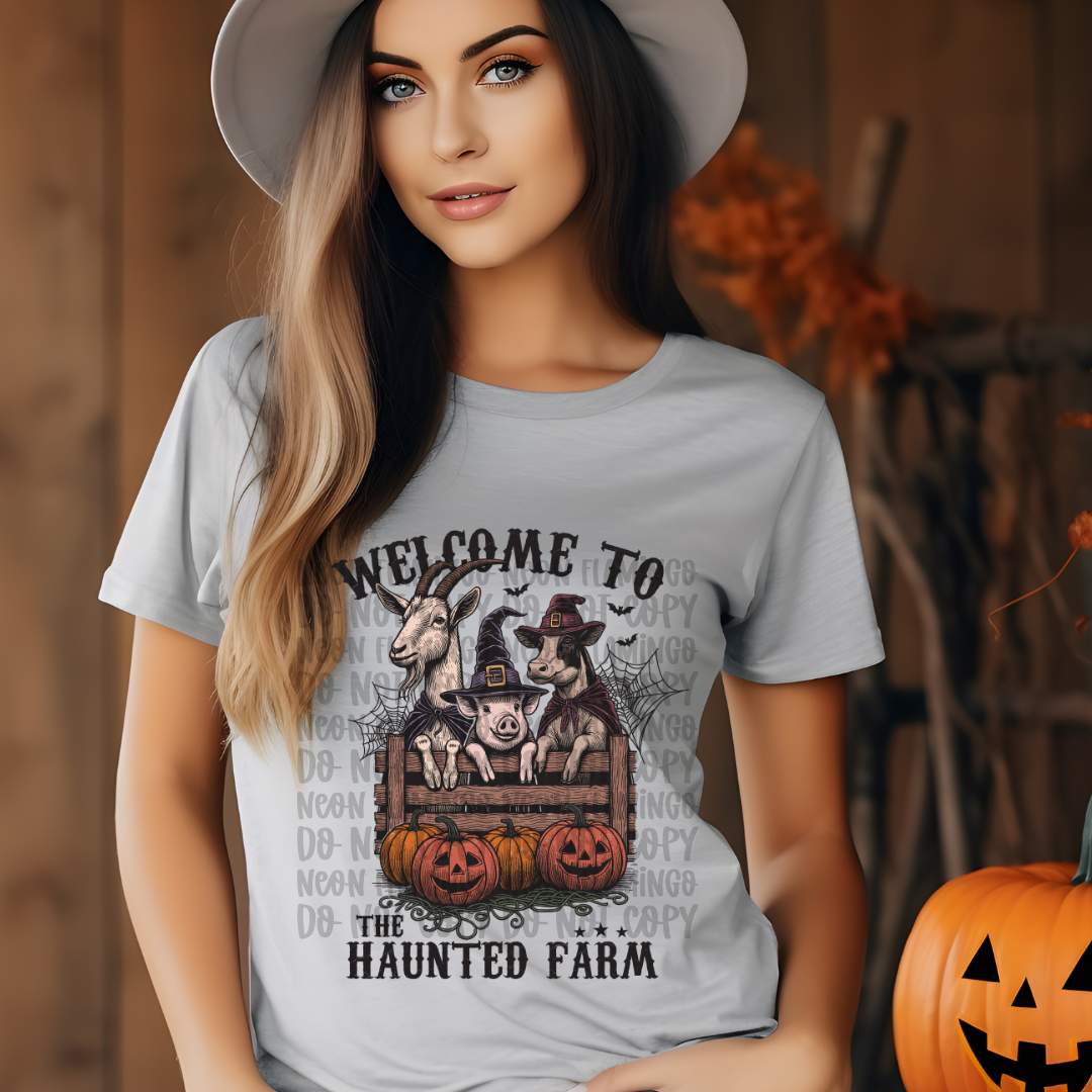 Welcome To The Haunted Farm DTF TRANSFER