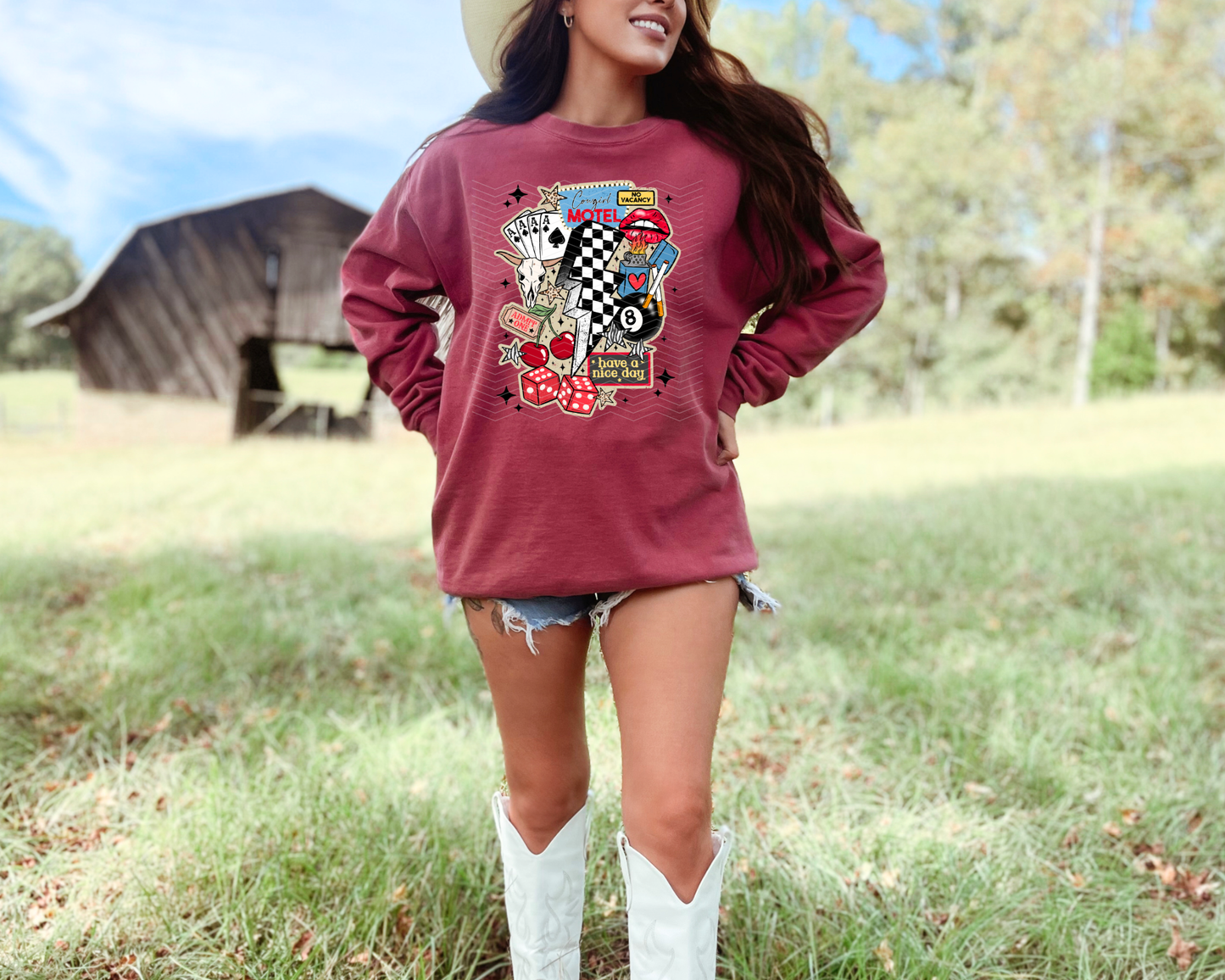 Western Collage Stars DTF TRANSFER