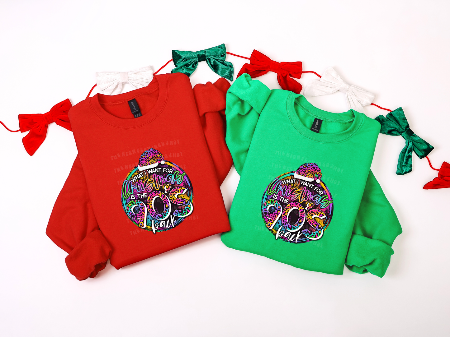 What I Want For Christmas Is The 90's Back Rainbow Leopard DTF TRANSFER